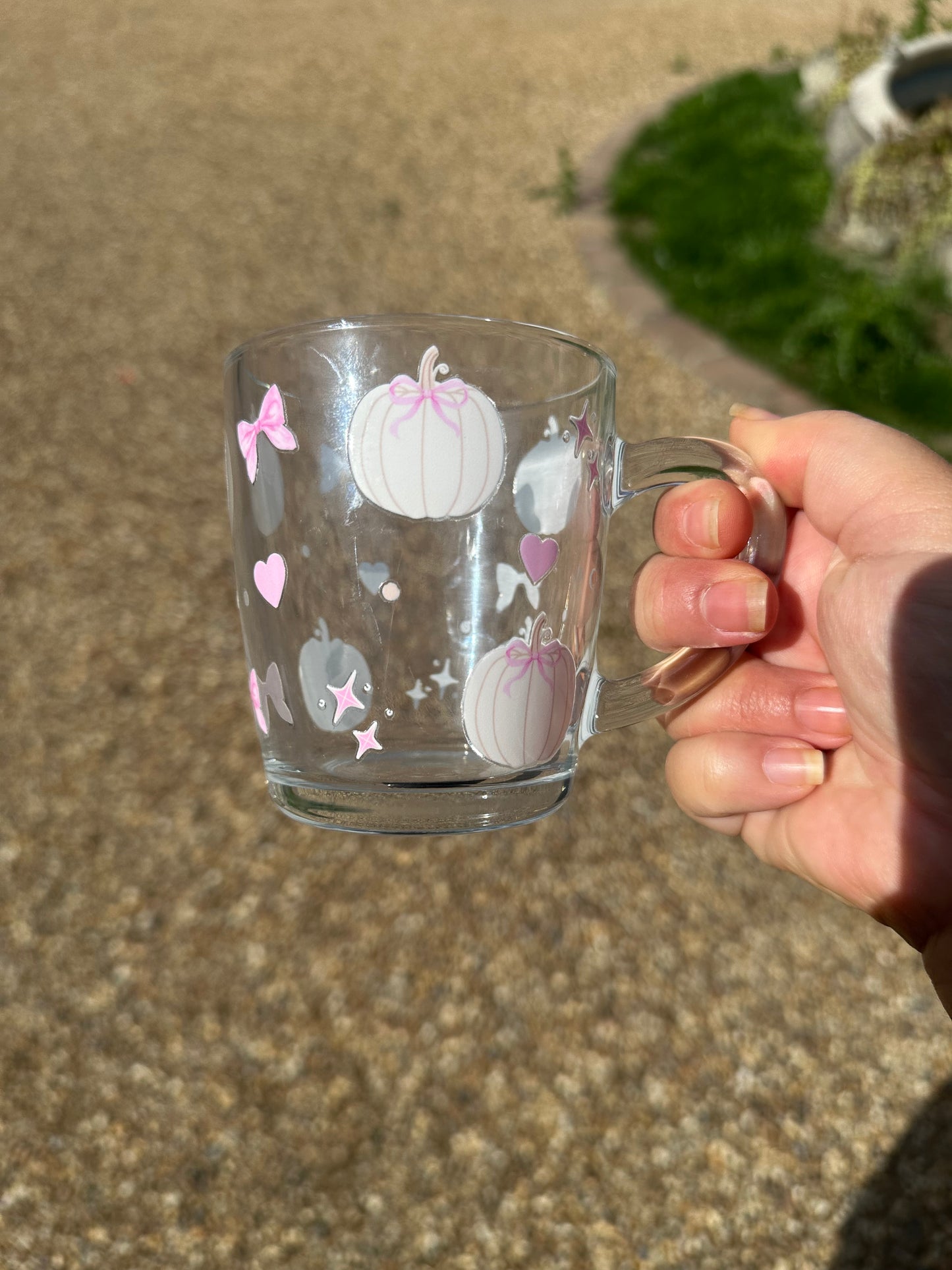 Pink autumn mug