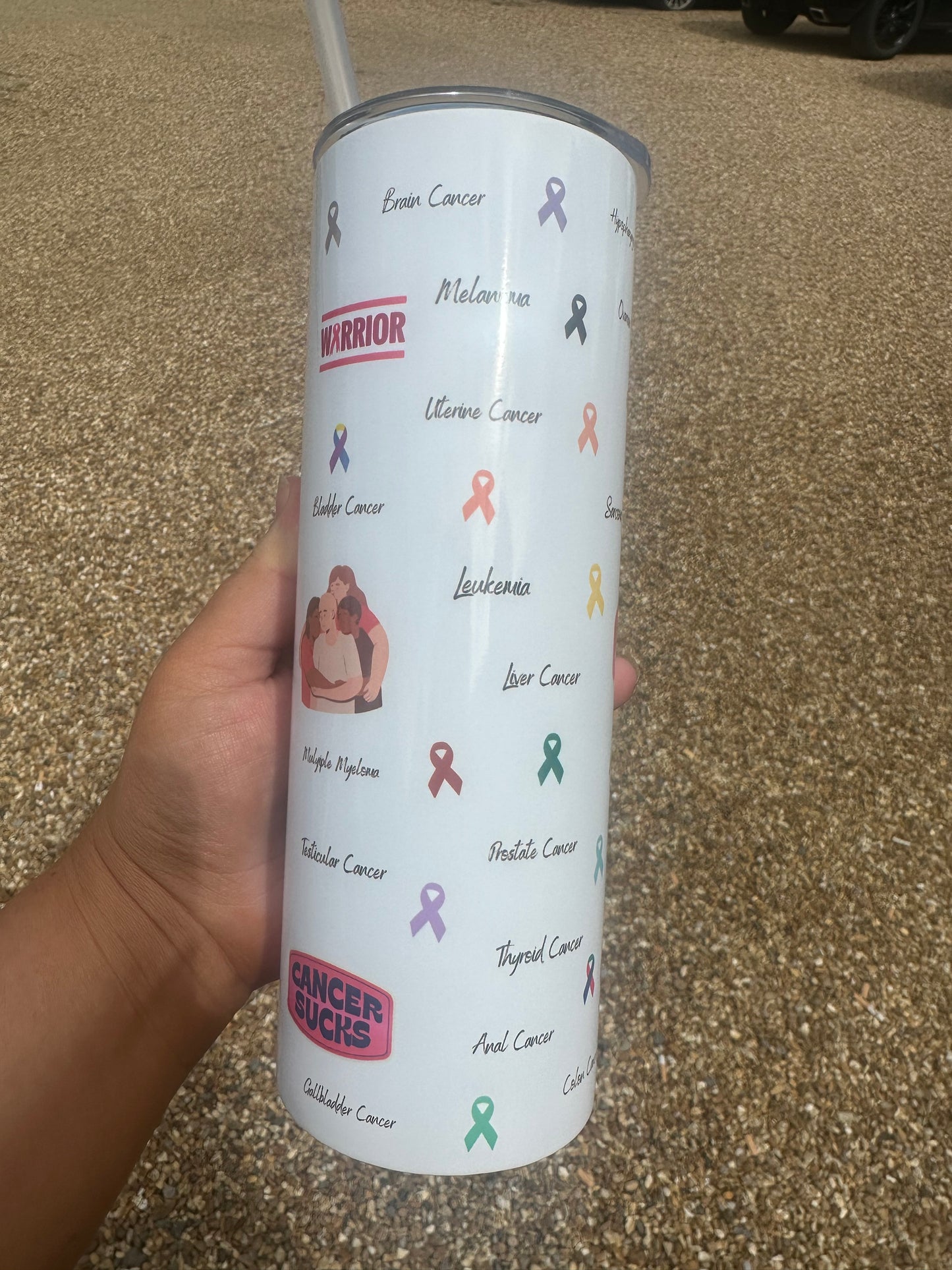 Fight cancer tumbler
