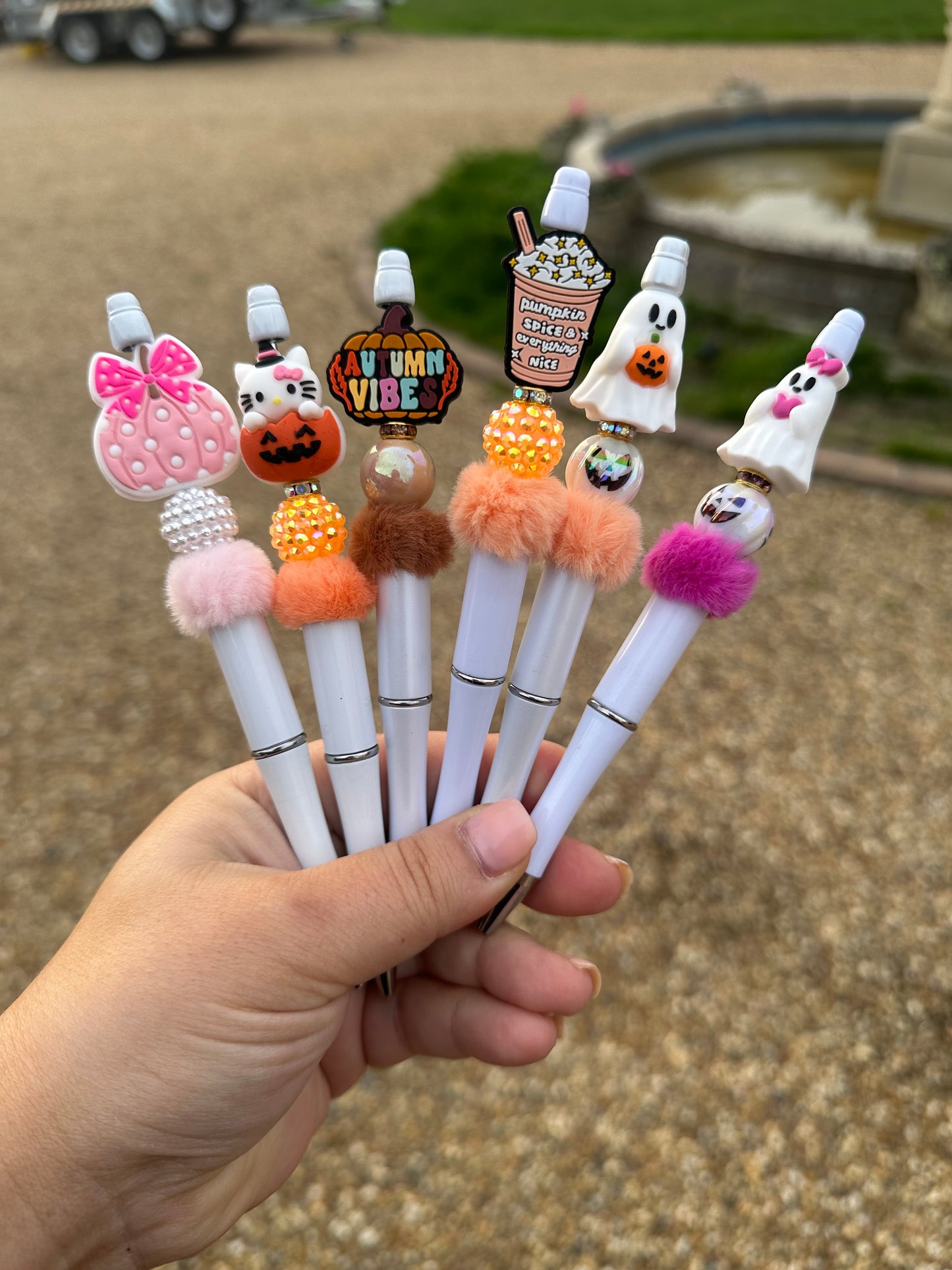 Beaded pens