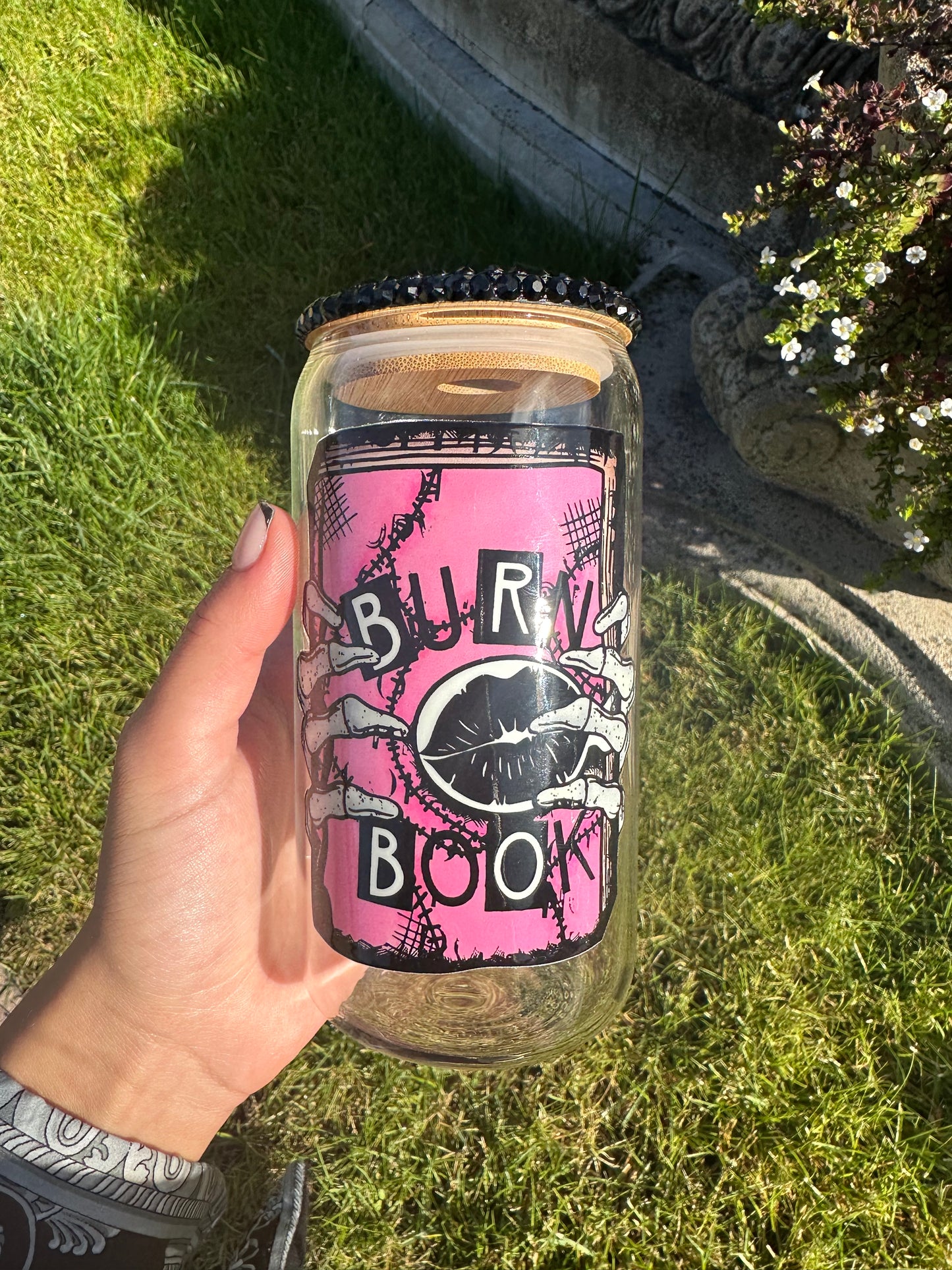 Burn book with a twist tumbler