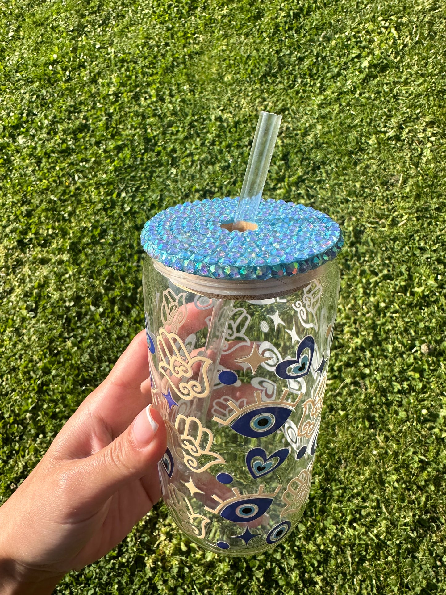 Evil eye tumbler