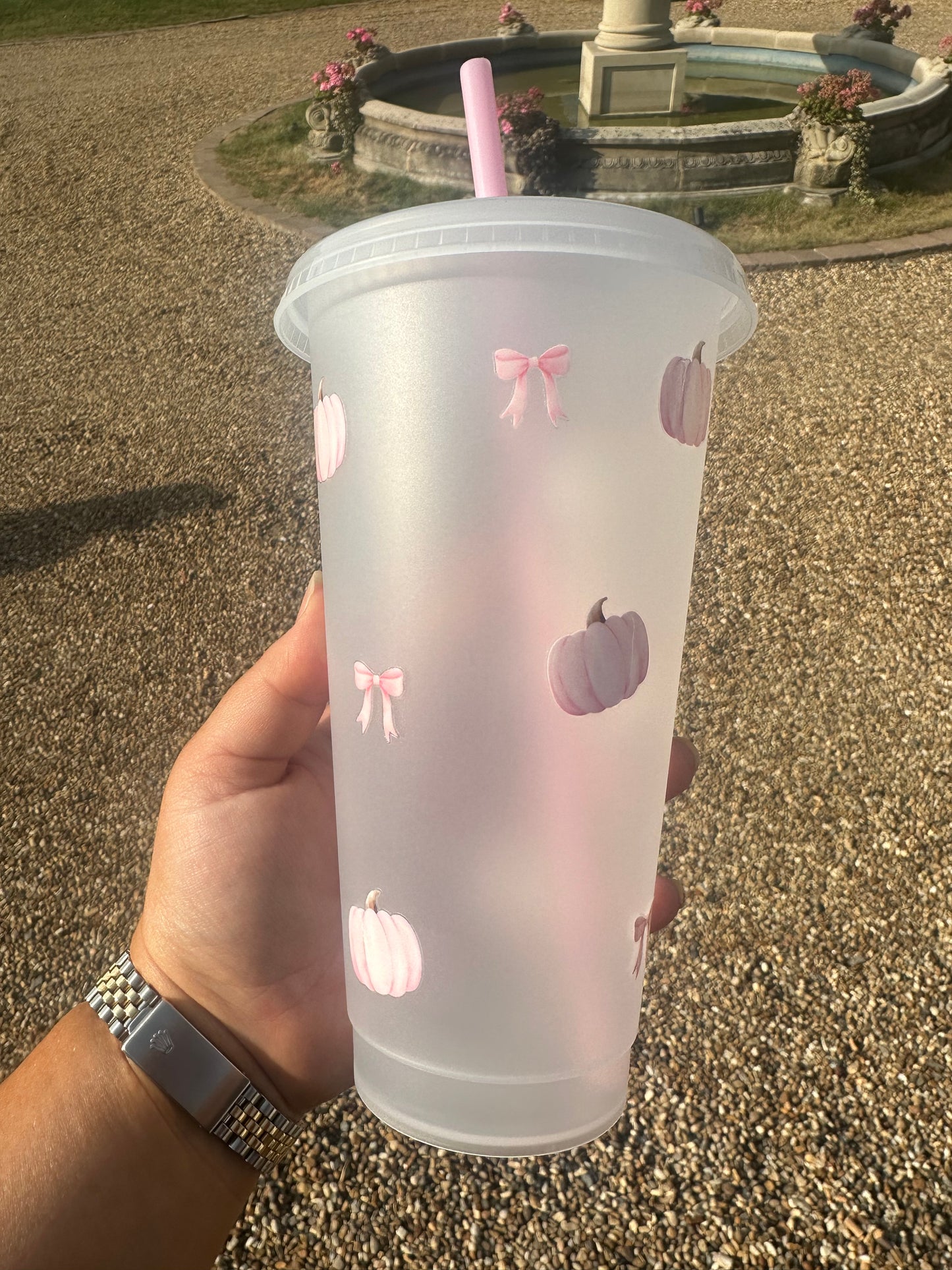 Pink Pumpkin cold cup