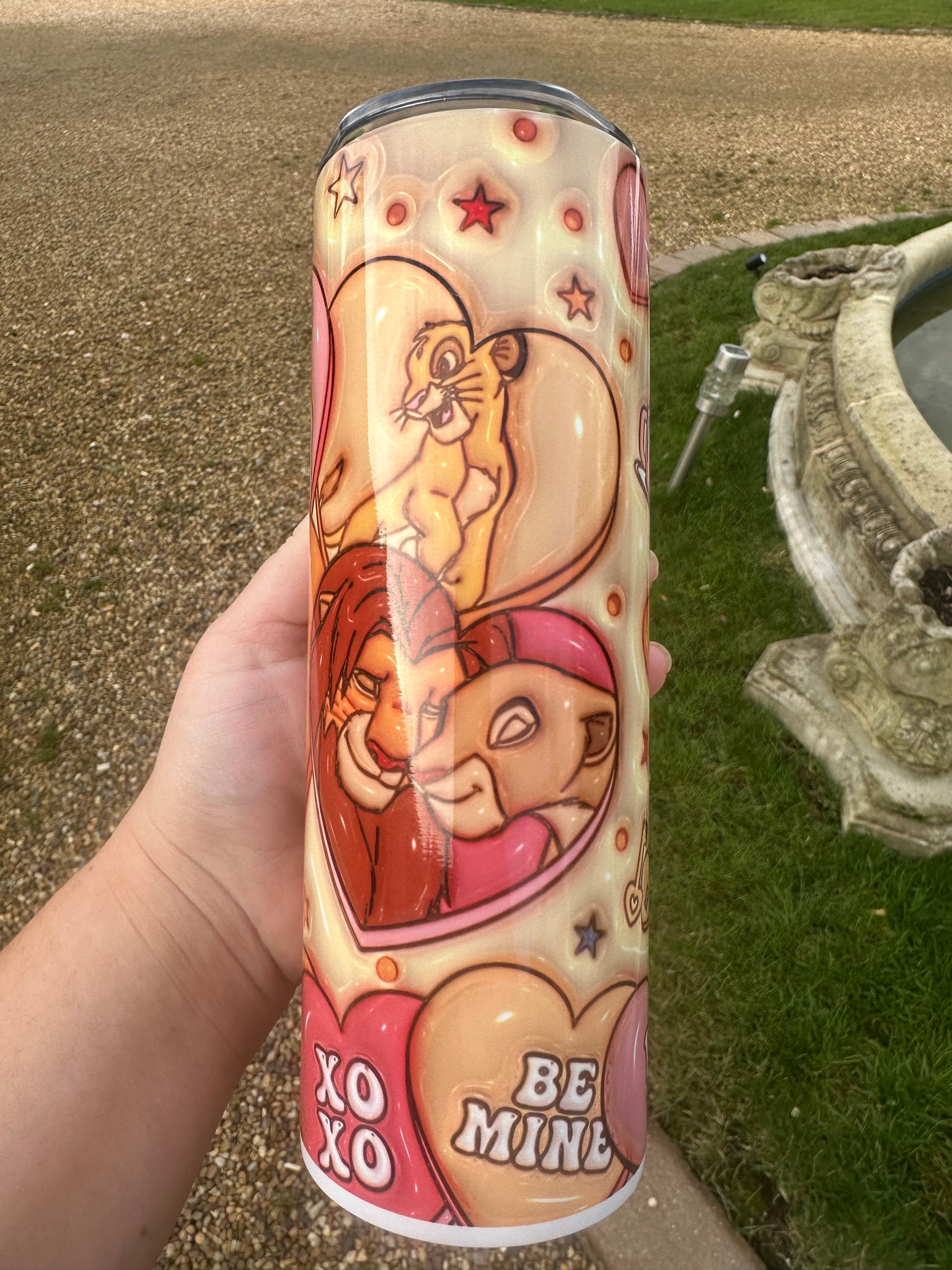 Lion king valentines tumbler