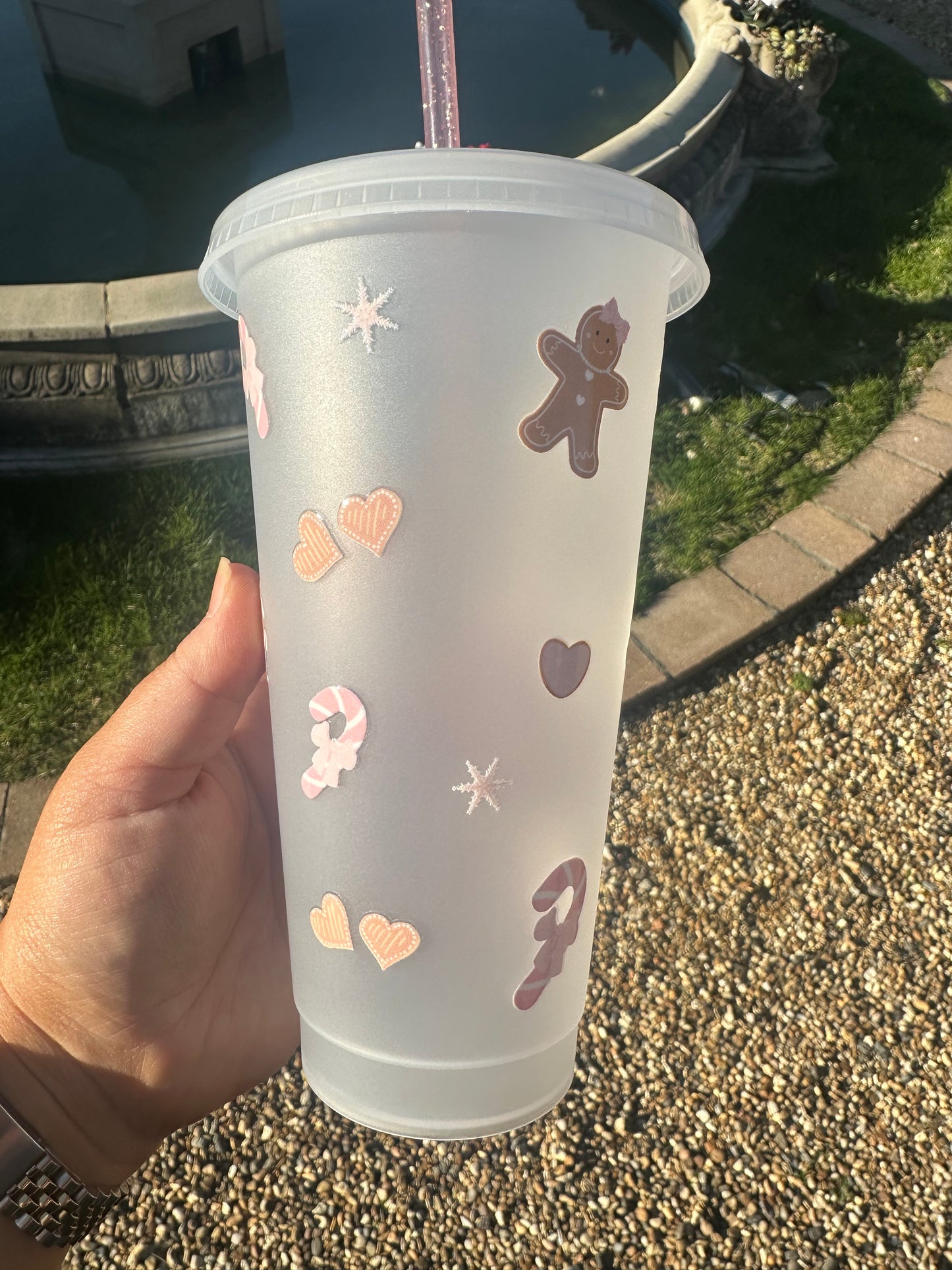 Gingerbread candy cold cup