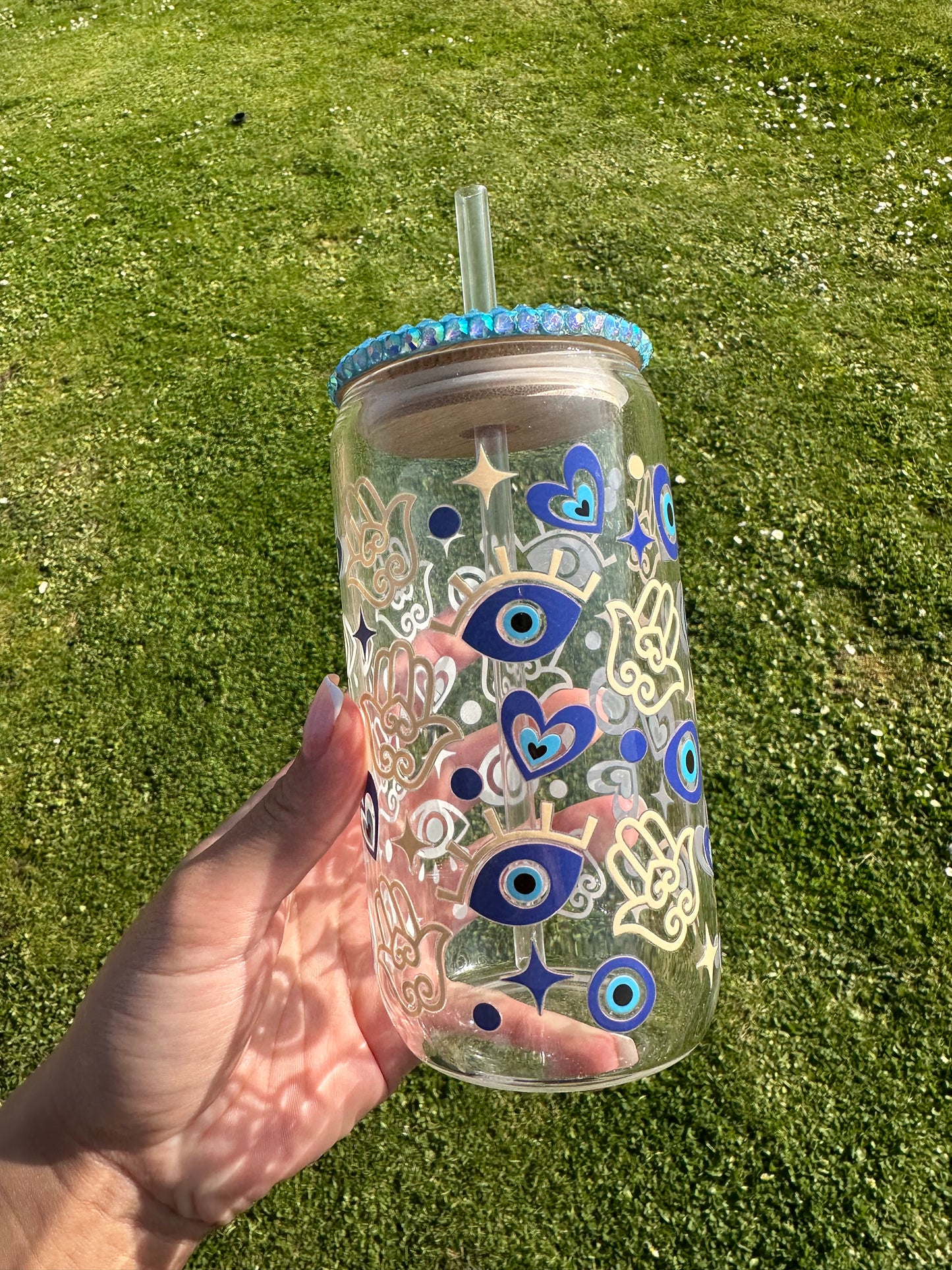 Evil eye tumbler