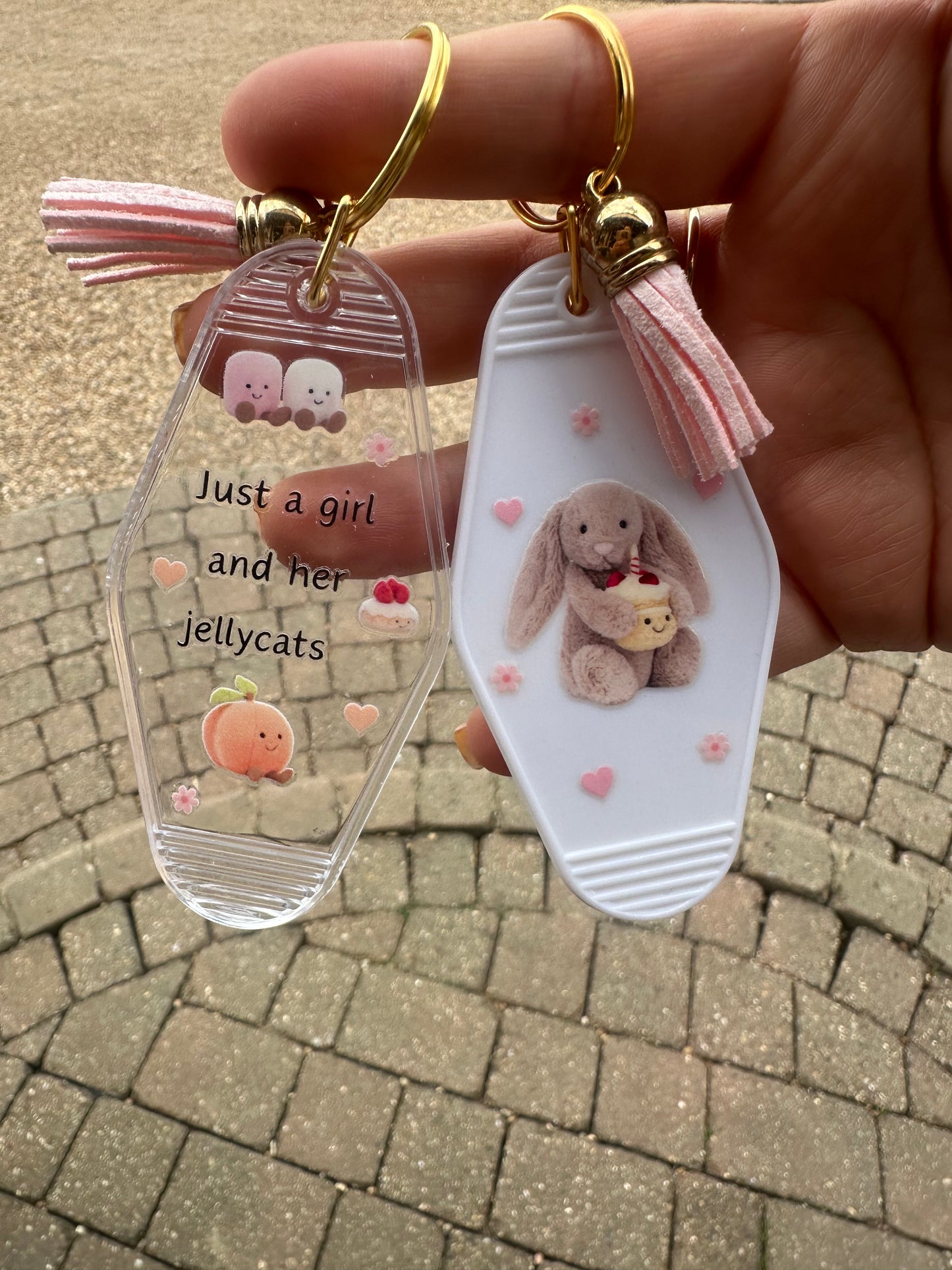 Jellycat inspired keychains