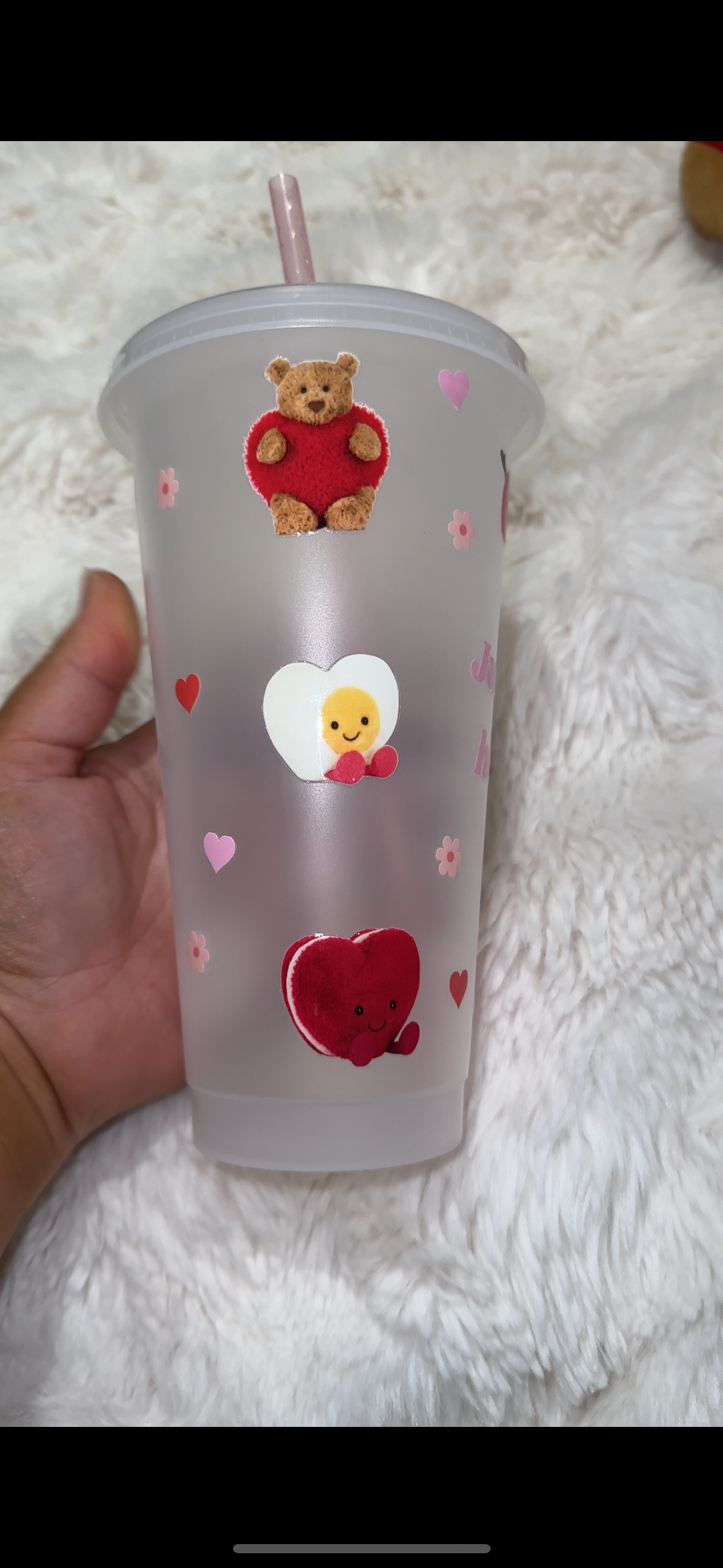 Jellycat valentines cold cup