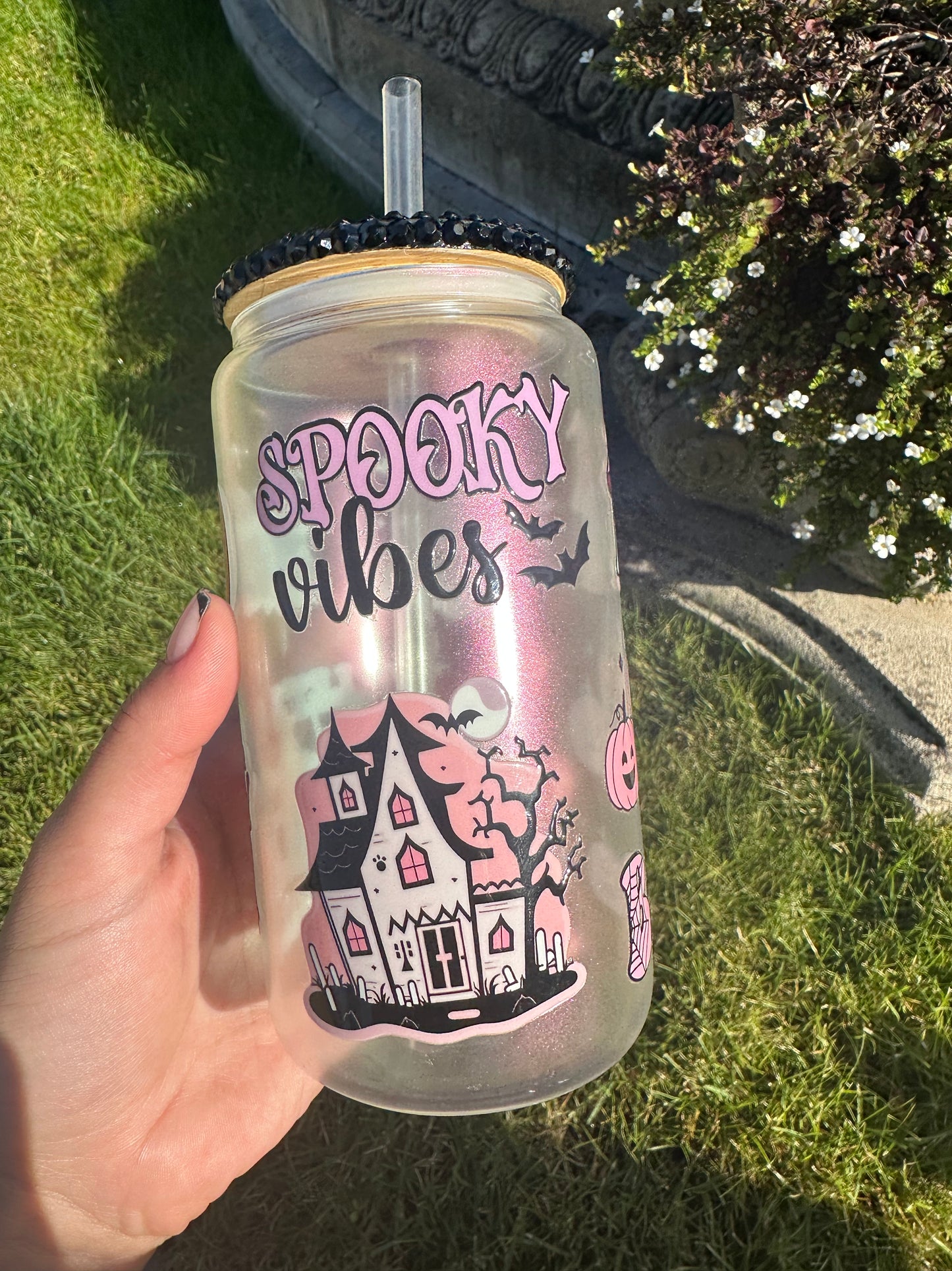 Halloween spooky vibes tumbler