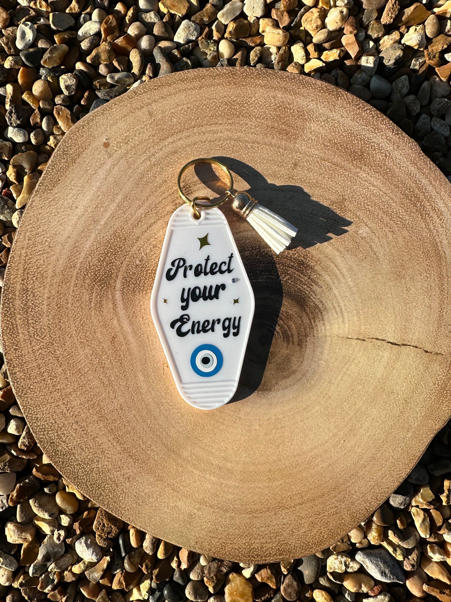 Evil eye motel keyring