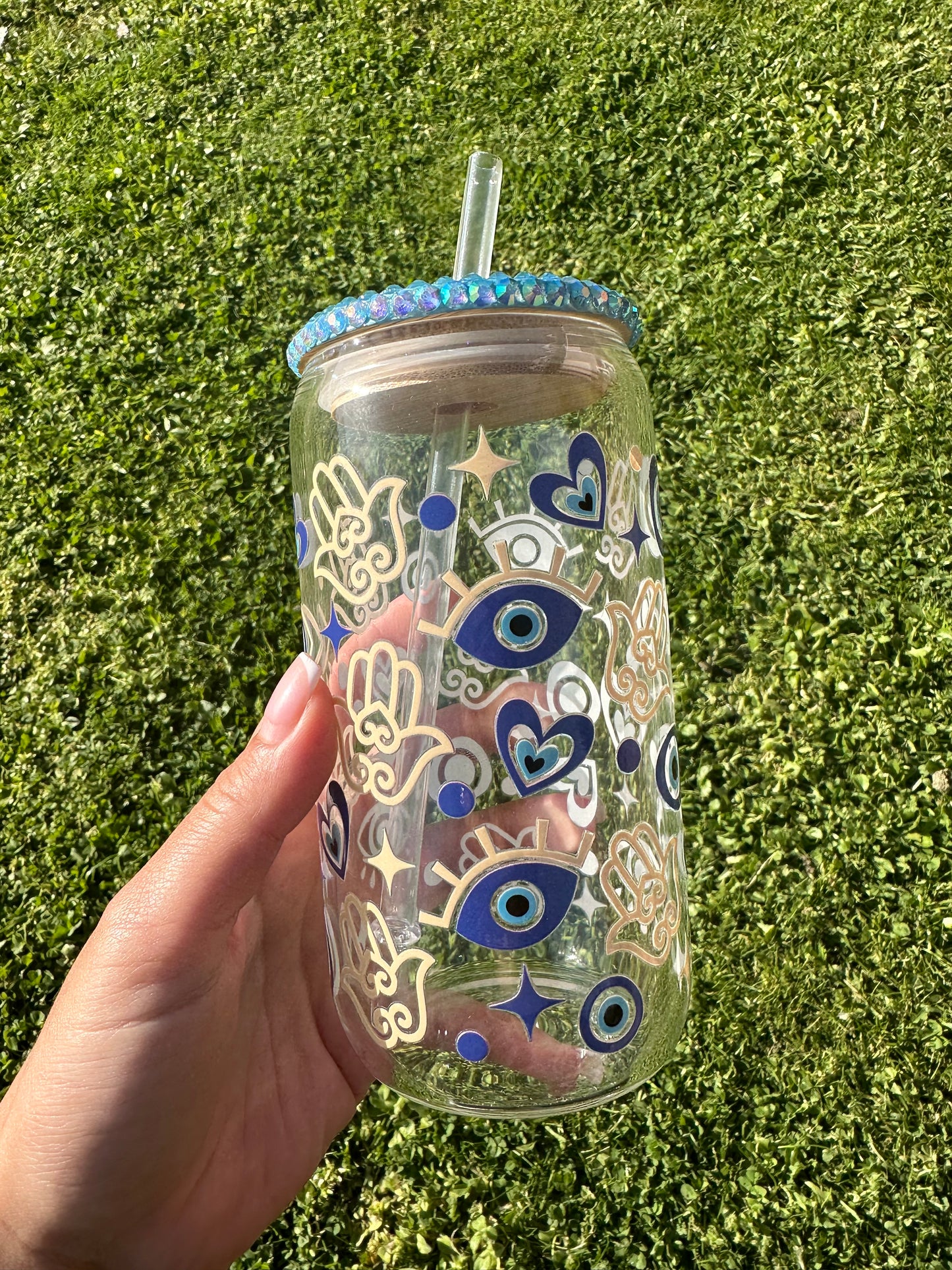 Evil eye tumbler
