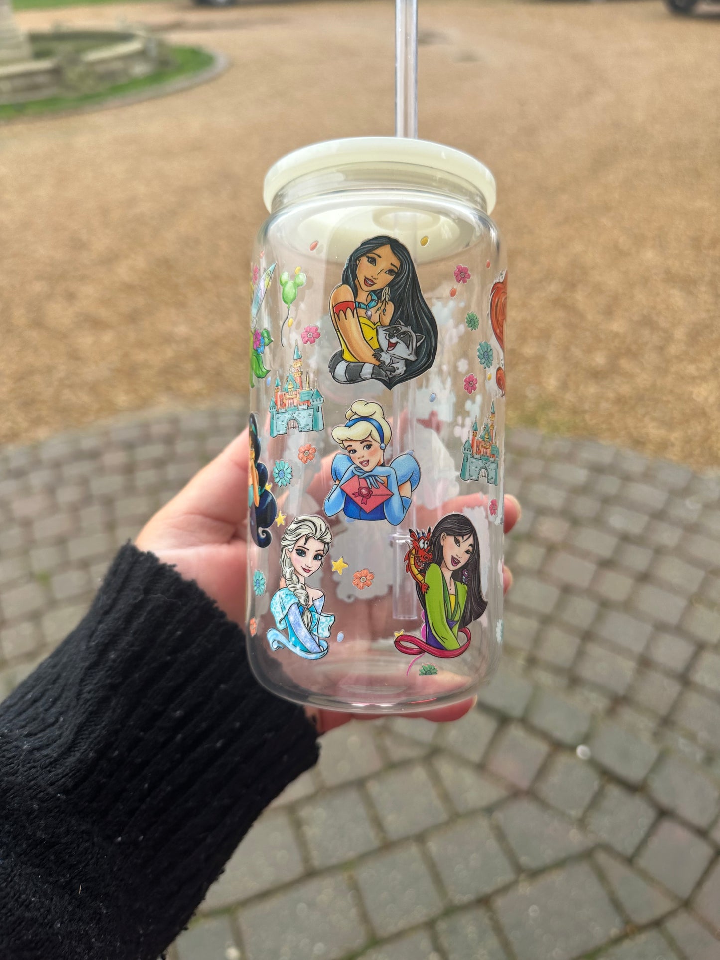 Princess glass can