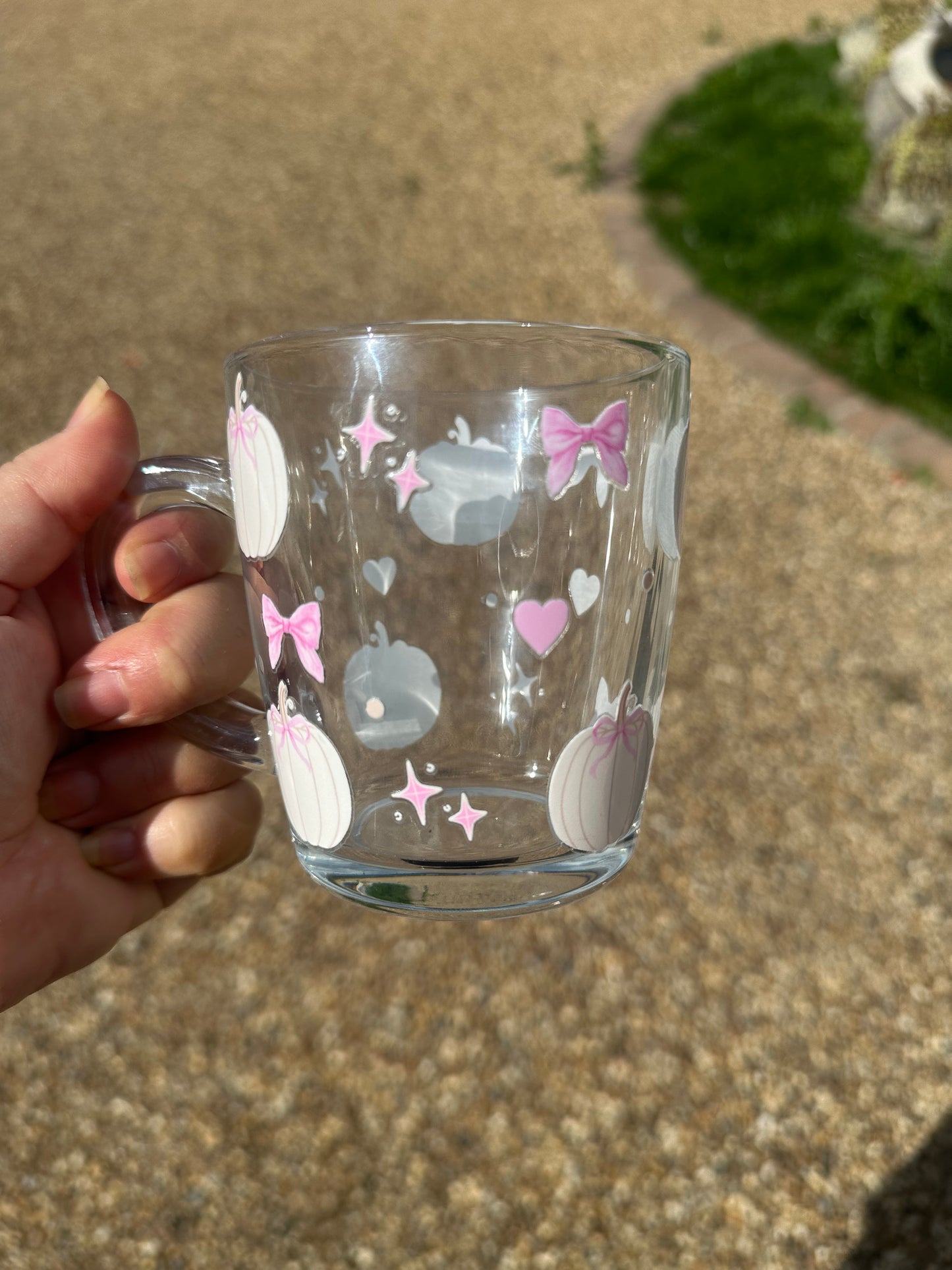 Pink autumn mug
