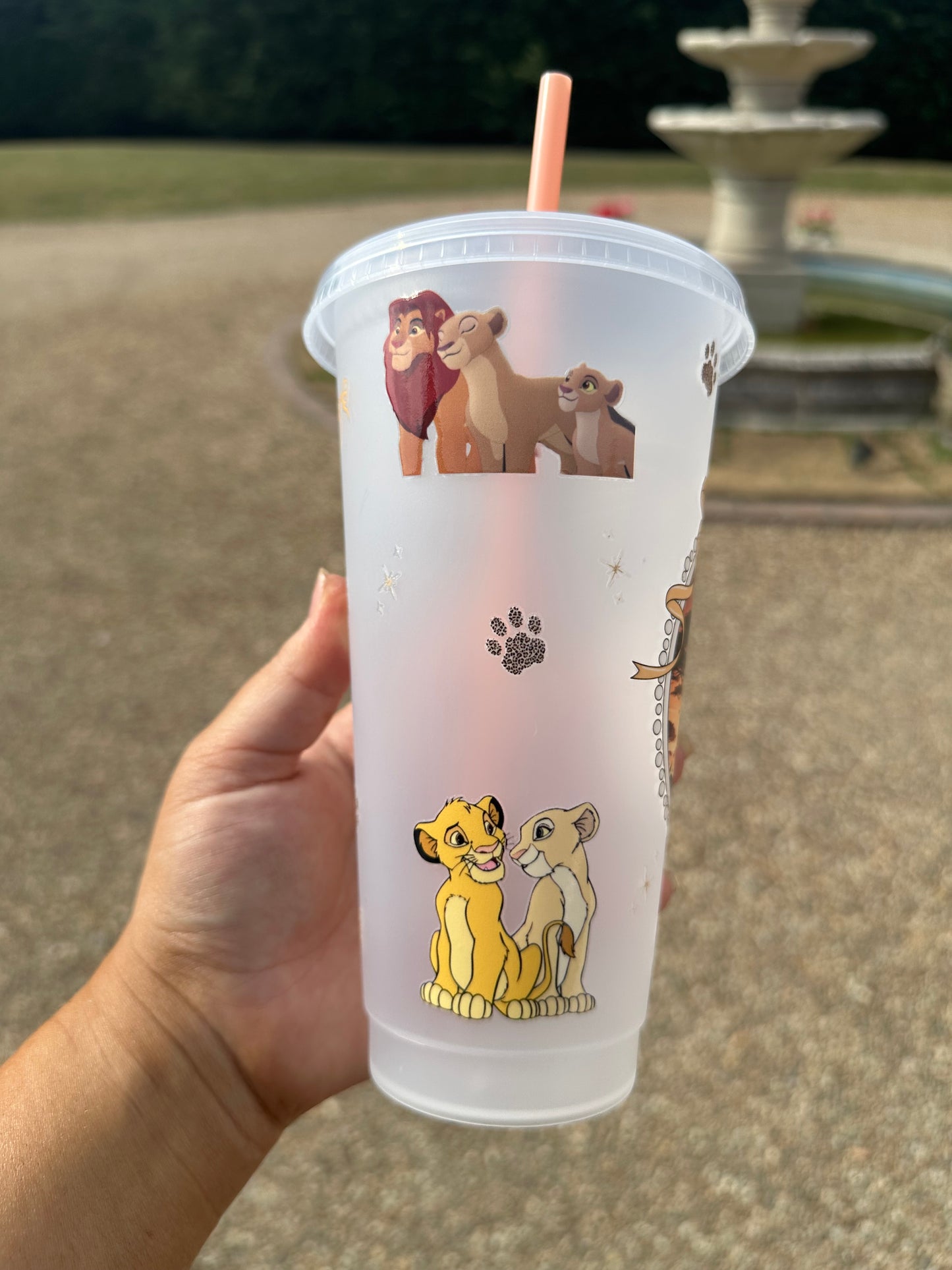 Lion king plastic cup