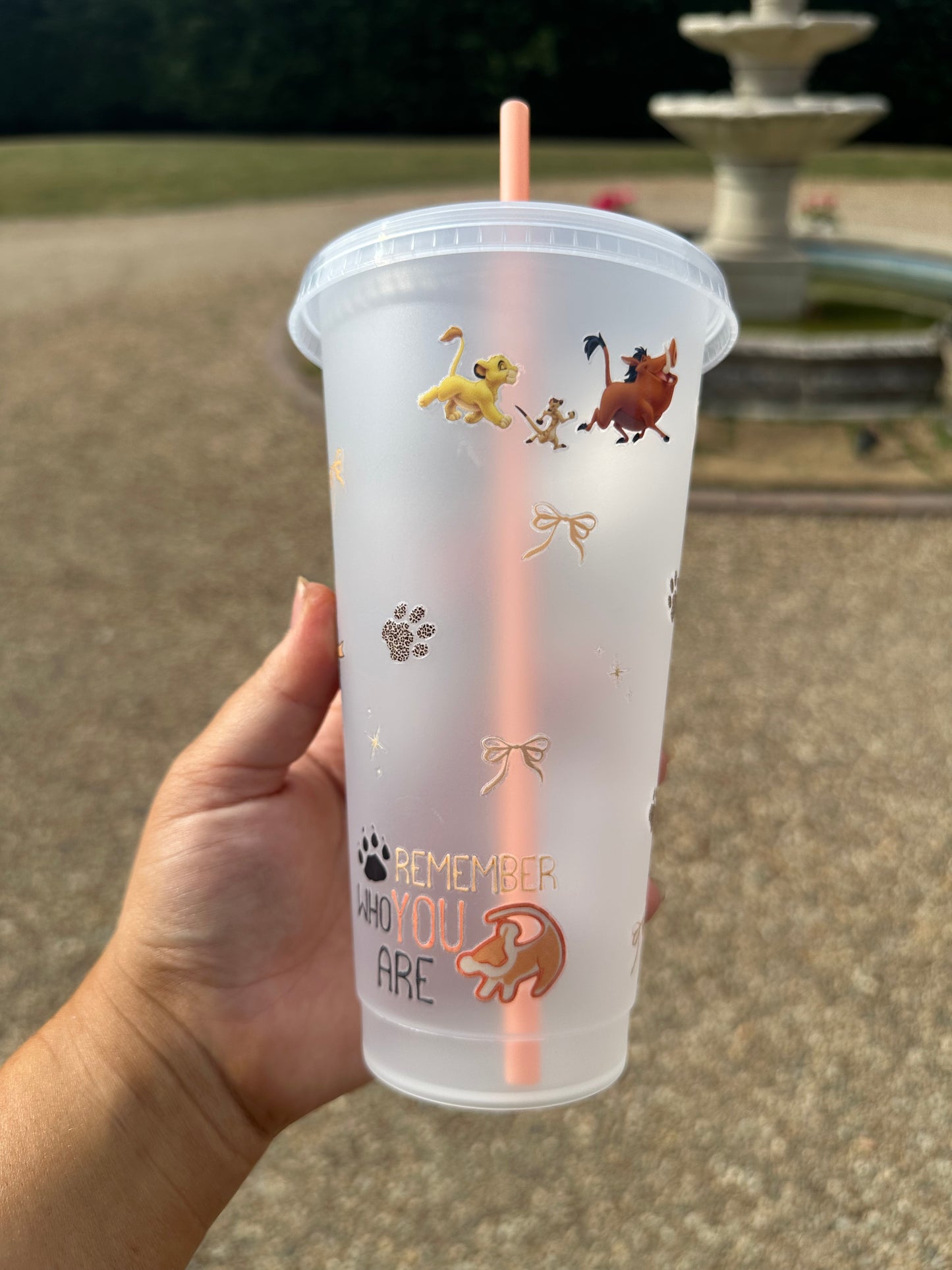 Lion king plastic cup
