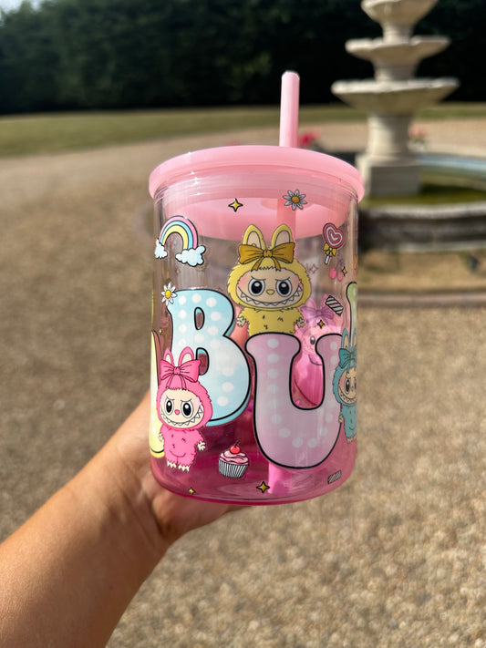 Labubu glass mug