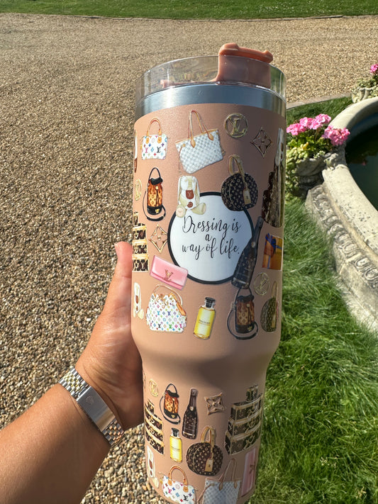 Lv inspired tumbler