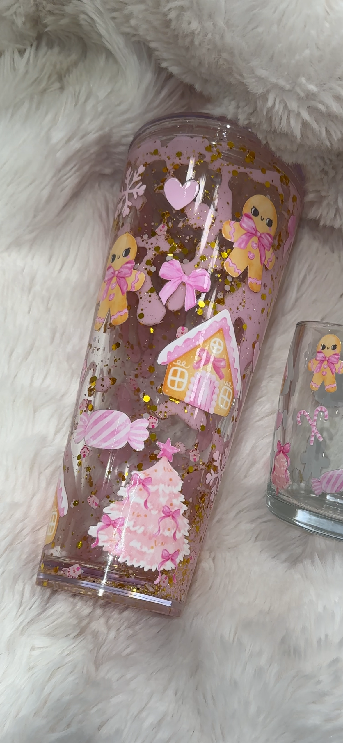 Christmas lava drip tumbler