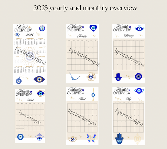 Evil eye A5 yearly/monthly refills