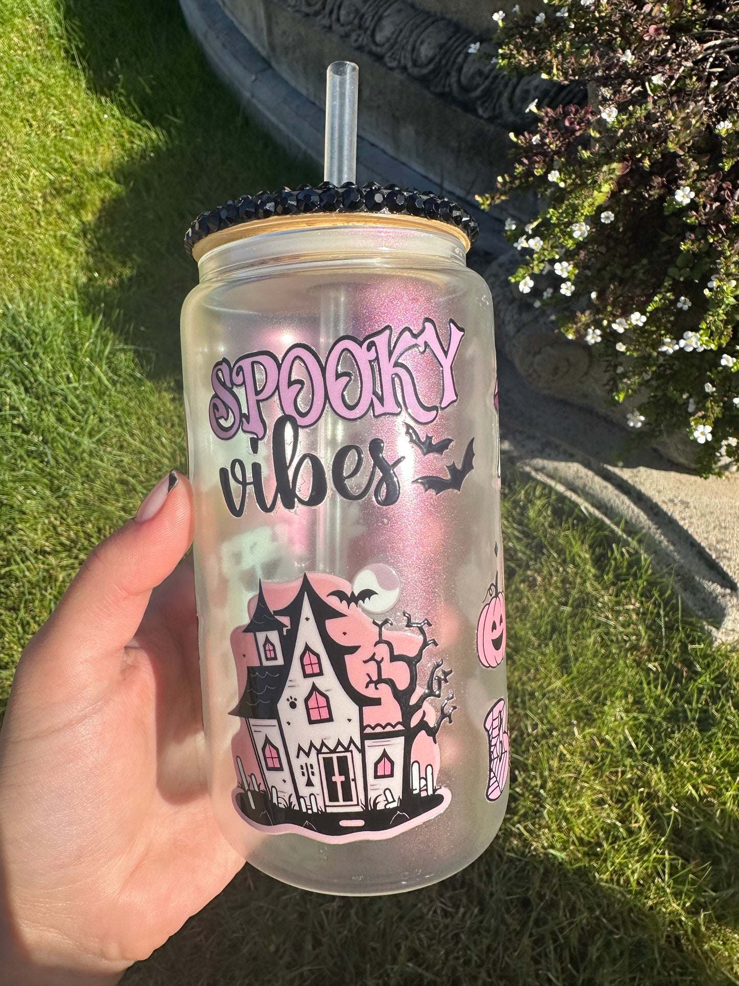 Halloween spooky vibes tumbler