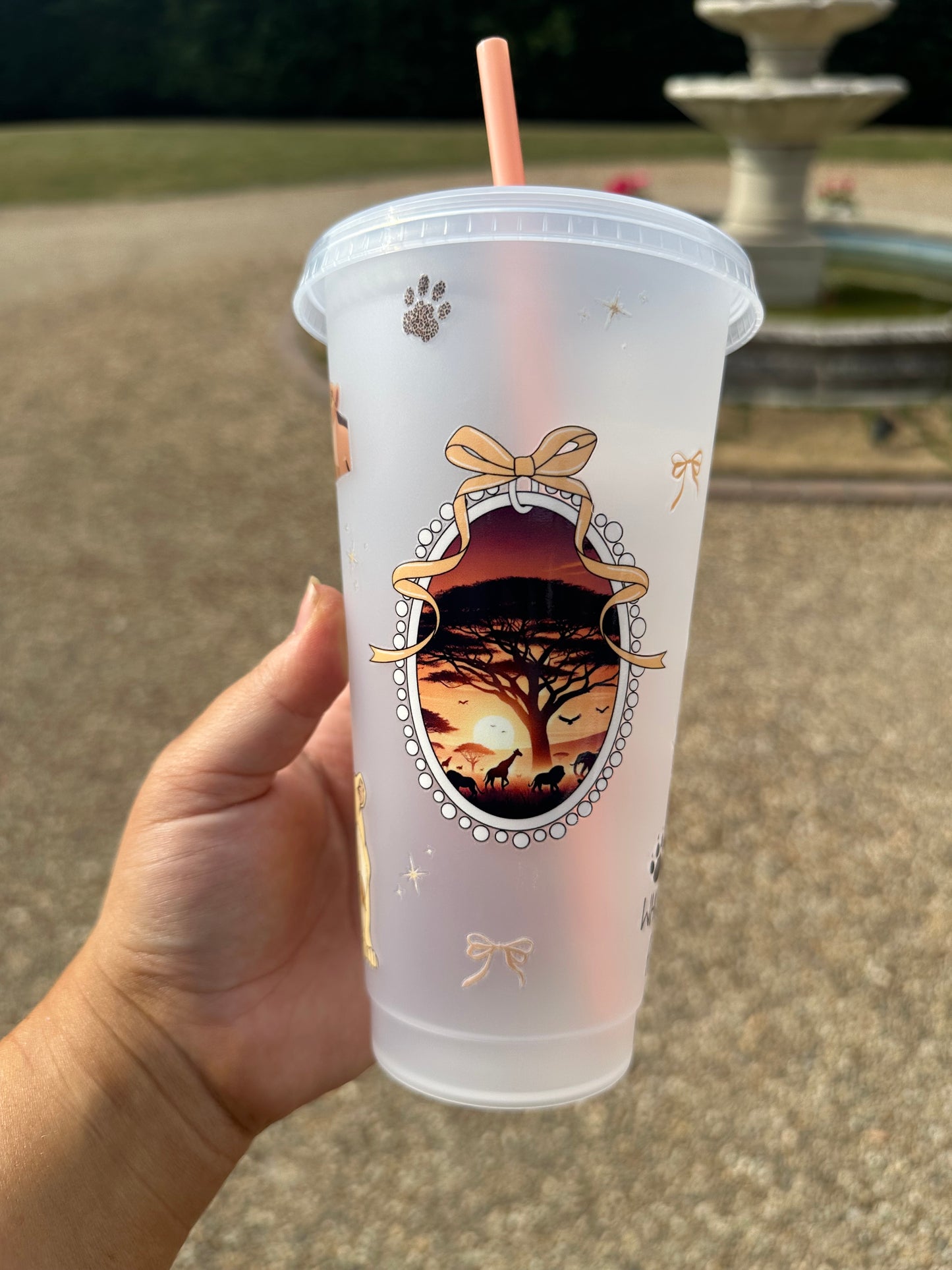 Lion king plastic cup