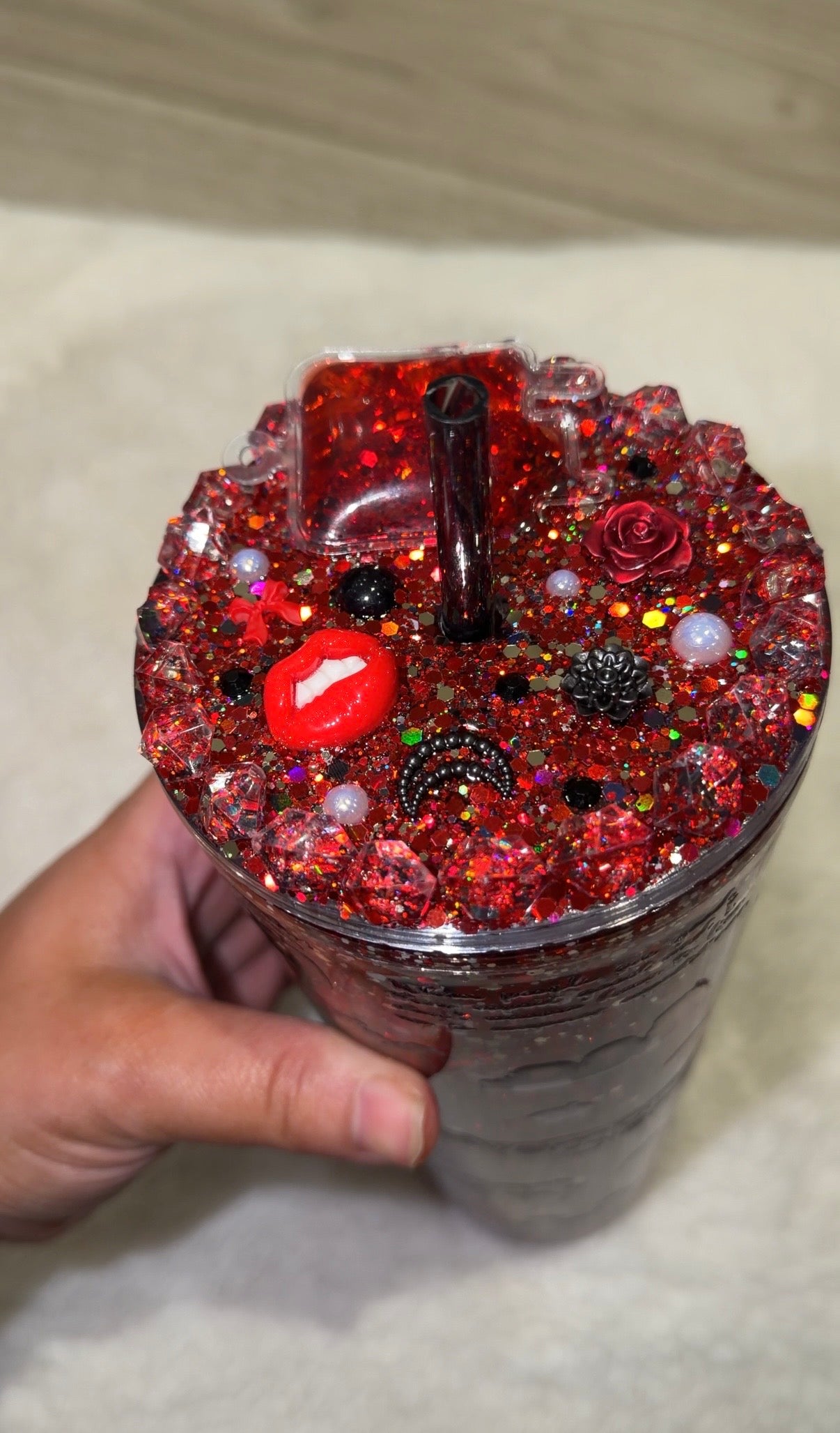 Vampire diaries 24oz tumbler with detailed lid