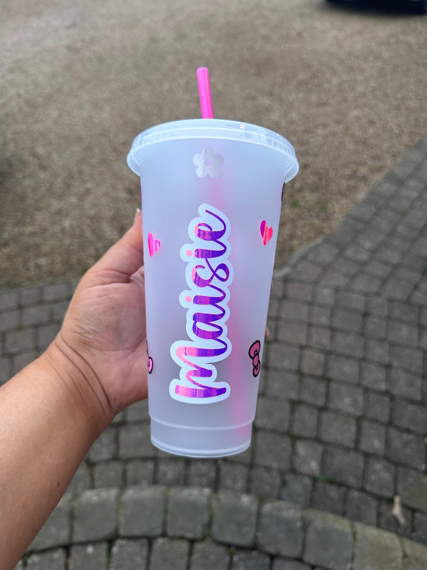 Personalised hello Kitty cold cup