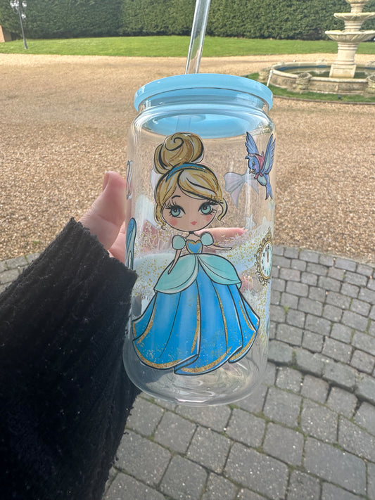 Cinderella glass can