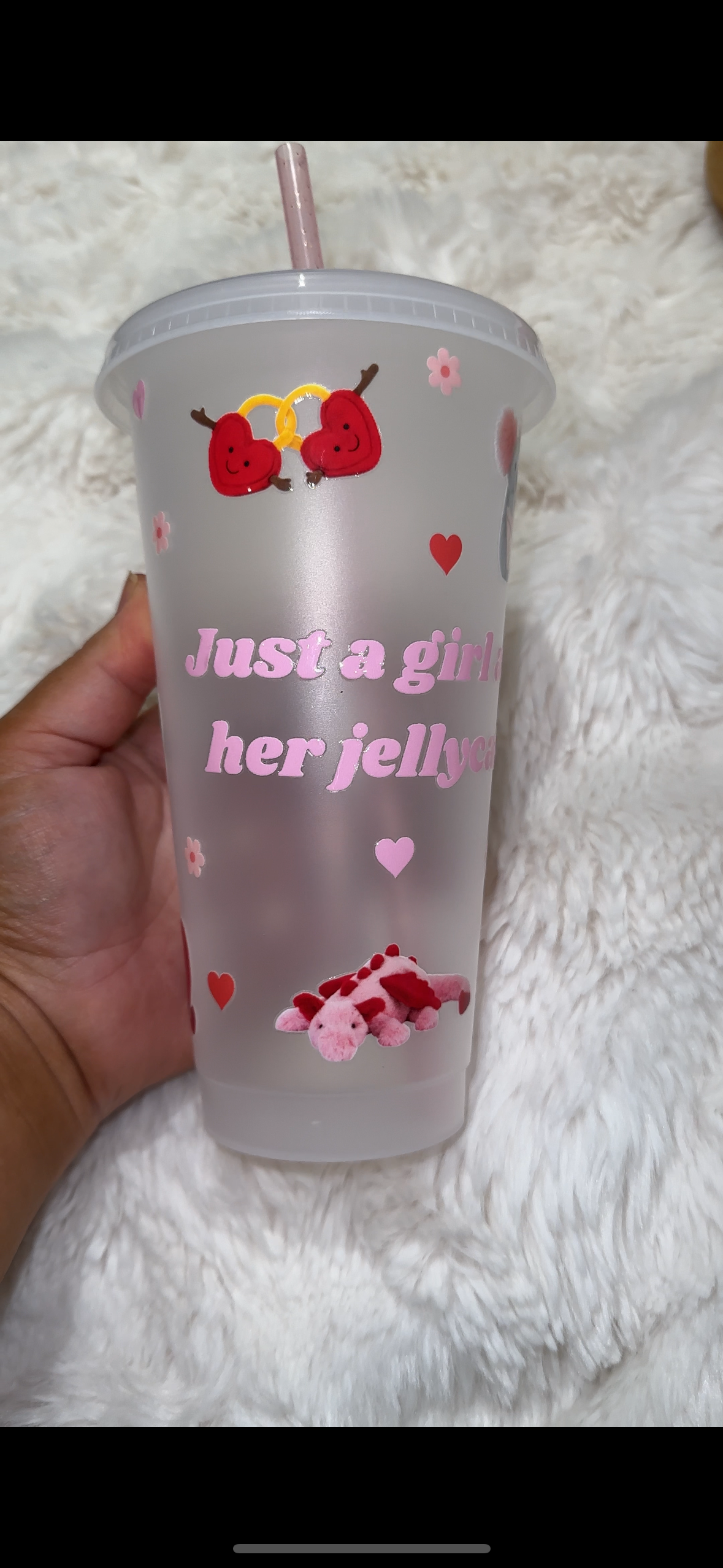 Jellycat valentines cold cup