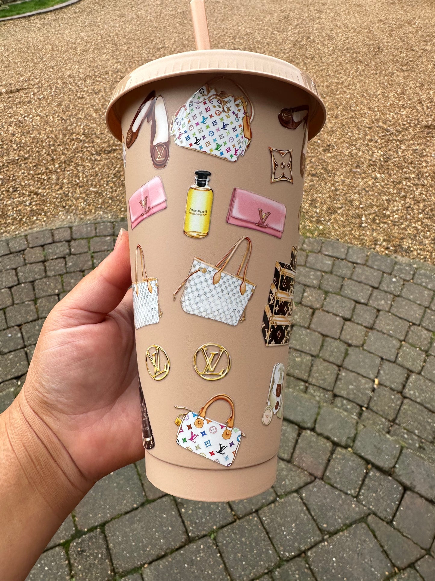 Lv inspired cold cup