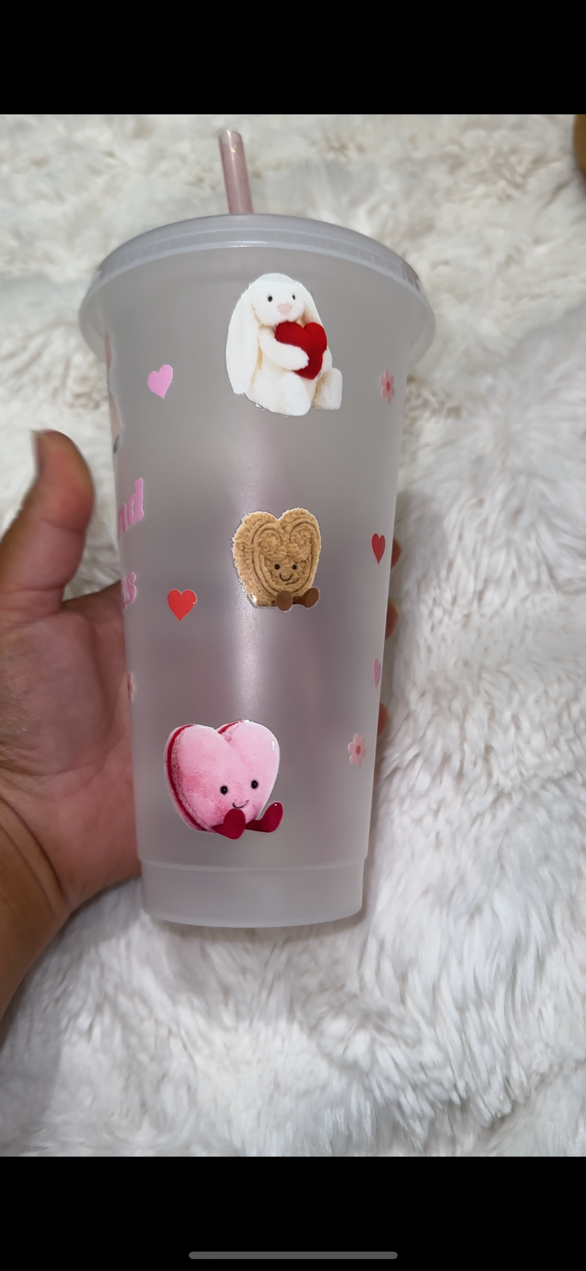 Jellycat valentines cold cup