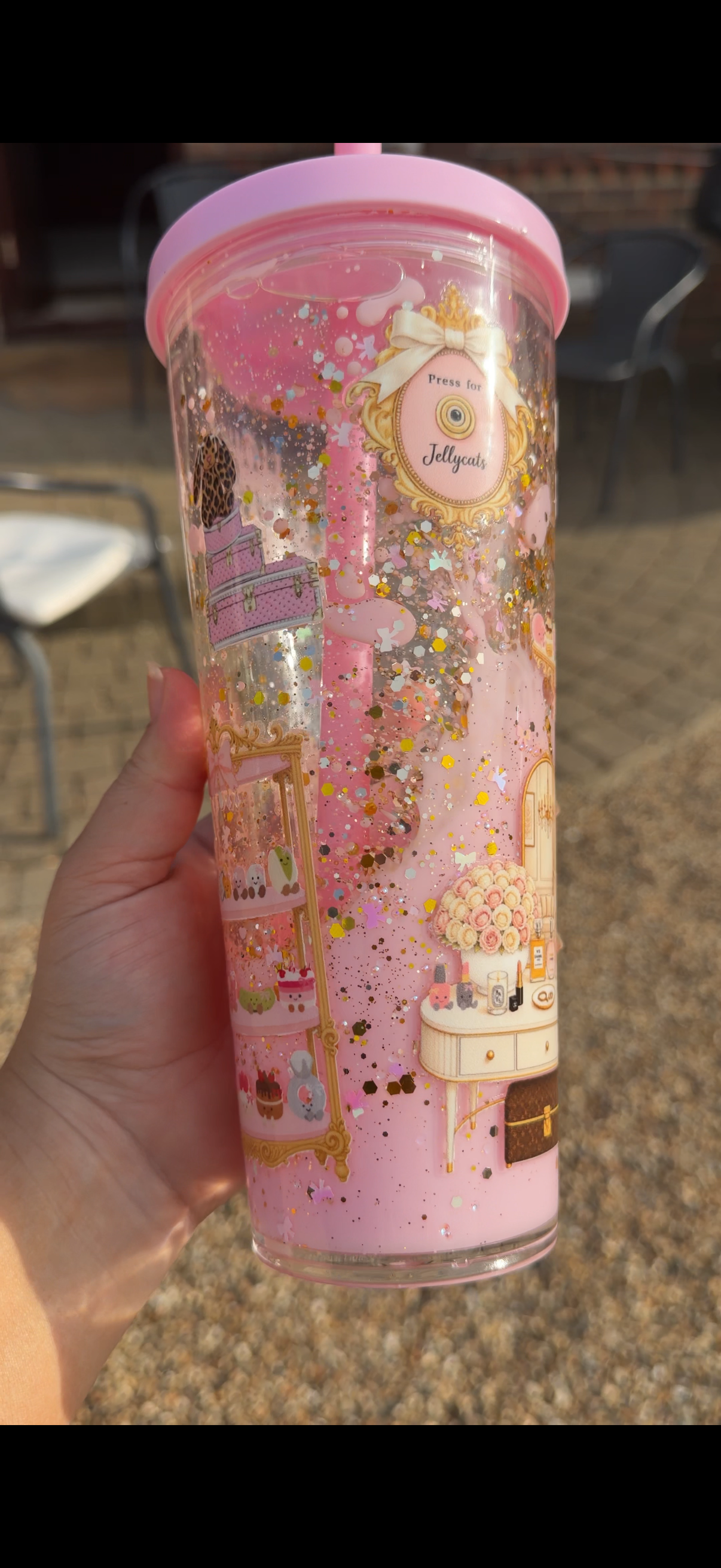 Just a girl and jellycats lava tumbler