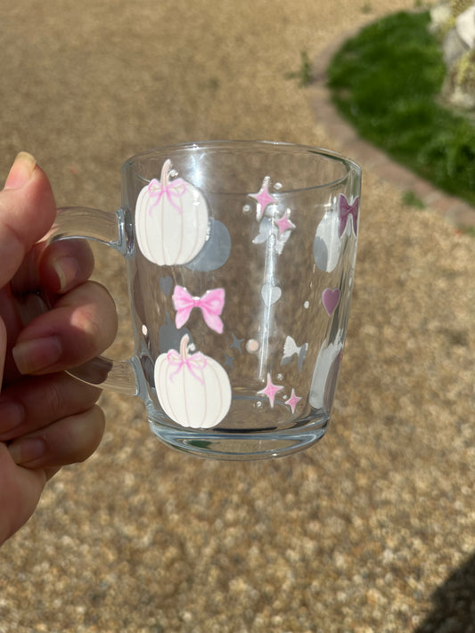 Pink autumn mug