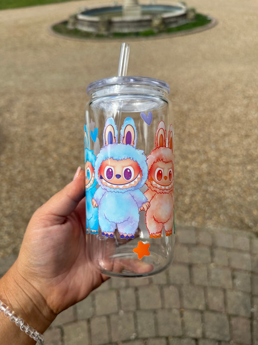 Labubu glass cup