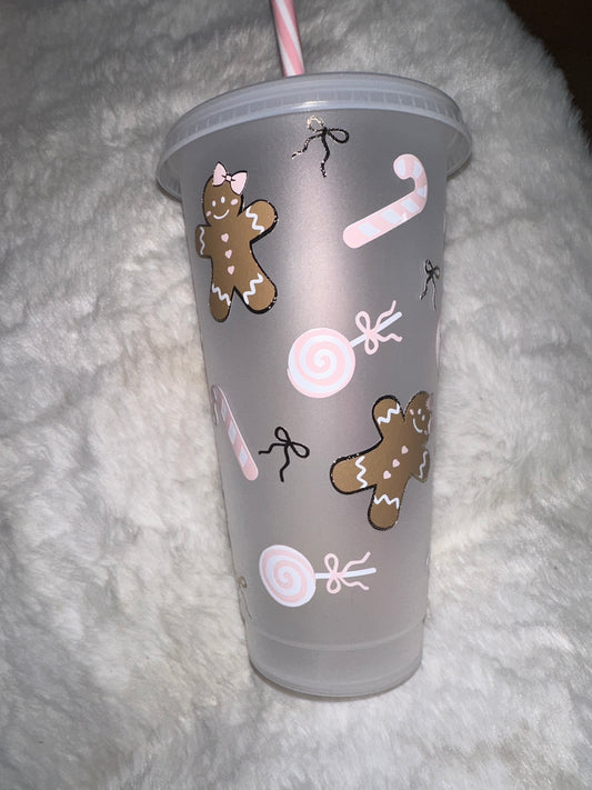 Gingerbread candy lane cold cup