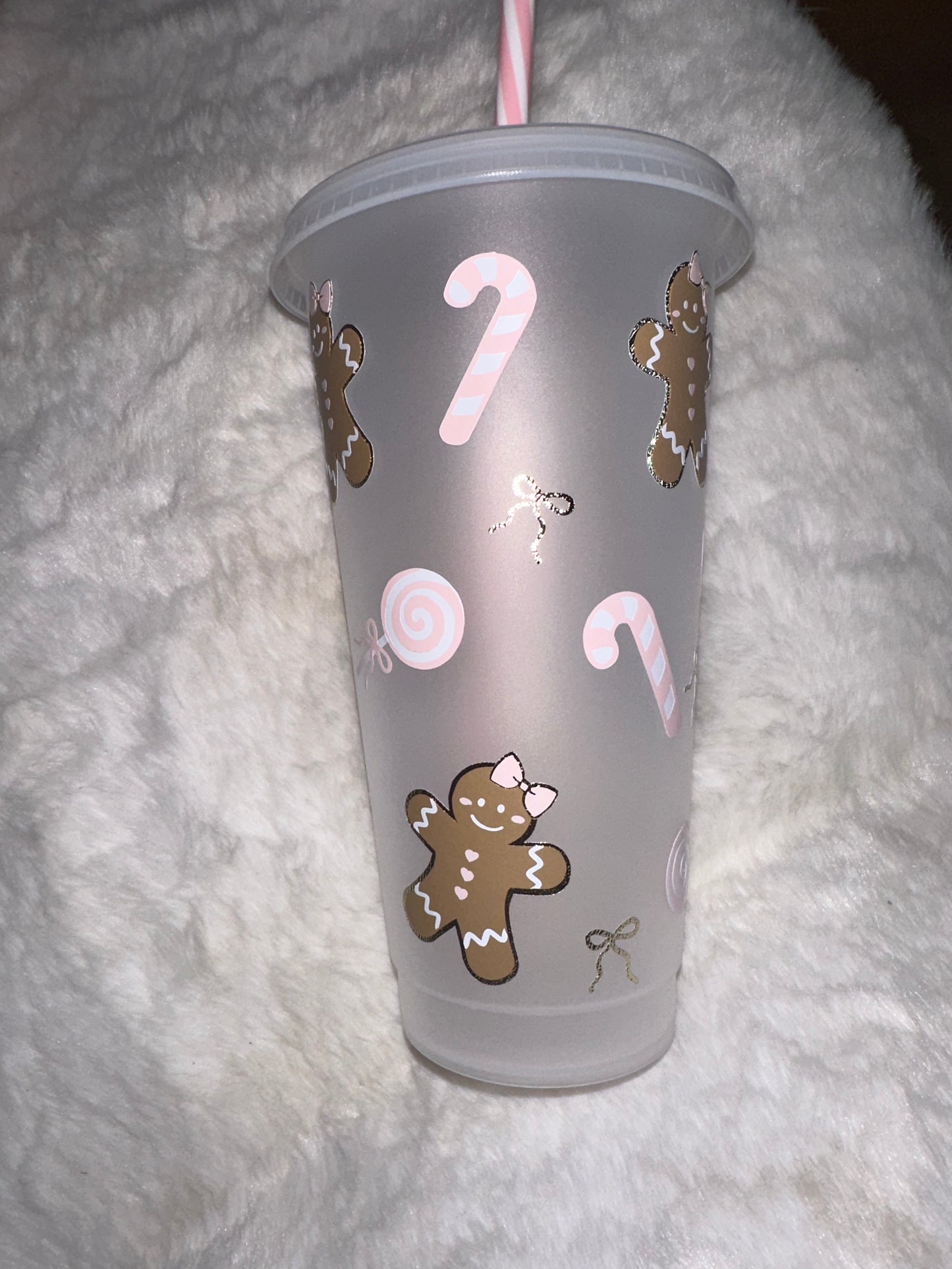 Gingerbread candy lane cold cup