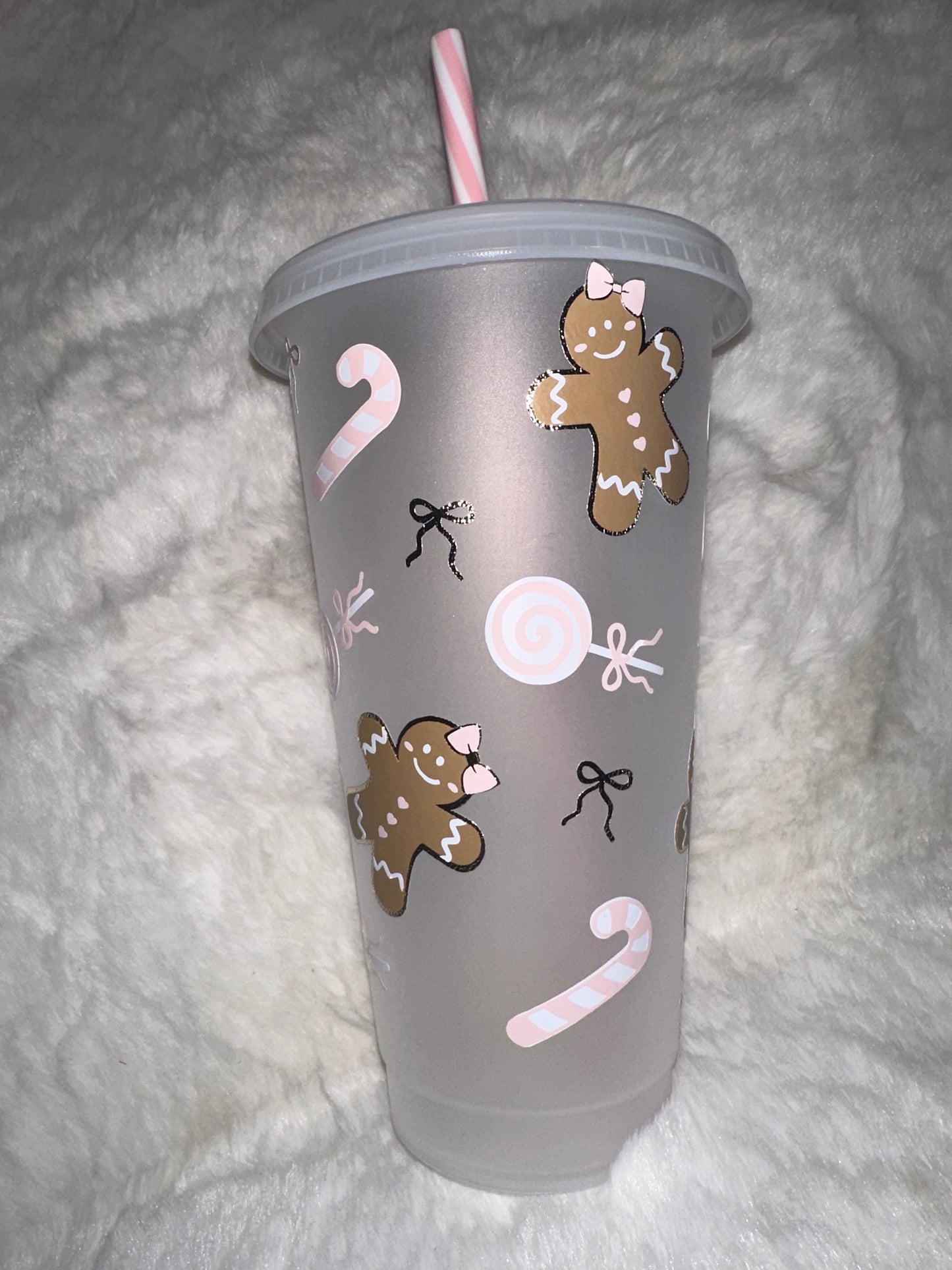 Gingerbread candy lane cold cup